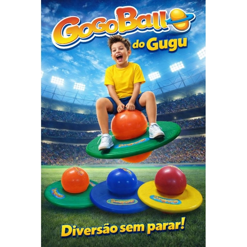 GoGoball do GuGu Retrô Lider. as cores podem variar(Imagens da capa meramente Ilustrativas)