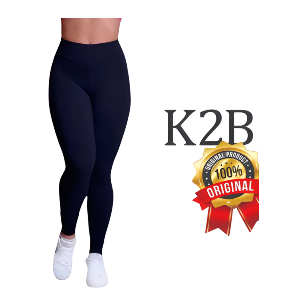 Calça Legging K2B Original Feminina Tecido Grosso Cos Alto Não Fica Transparente Promoção Leg Academia Fitness 0009366
