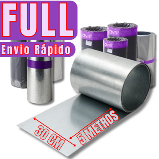 Bobina Chapa 30 Cm X 5 M Rolo Galvalume 0,30mm Calha Rufo em Oferta na Shopee