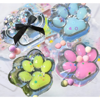Squishy Mochi Transparente Colorido – Slime Patinha Anti Stress Sensorial