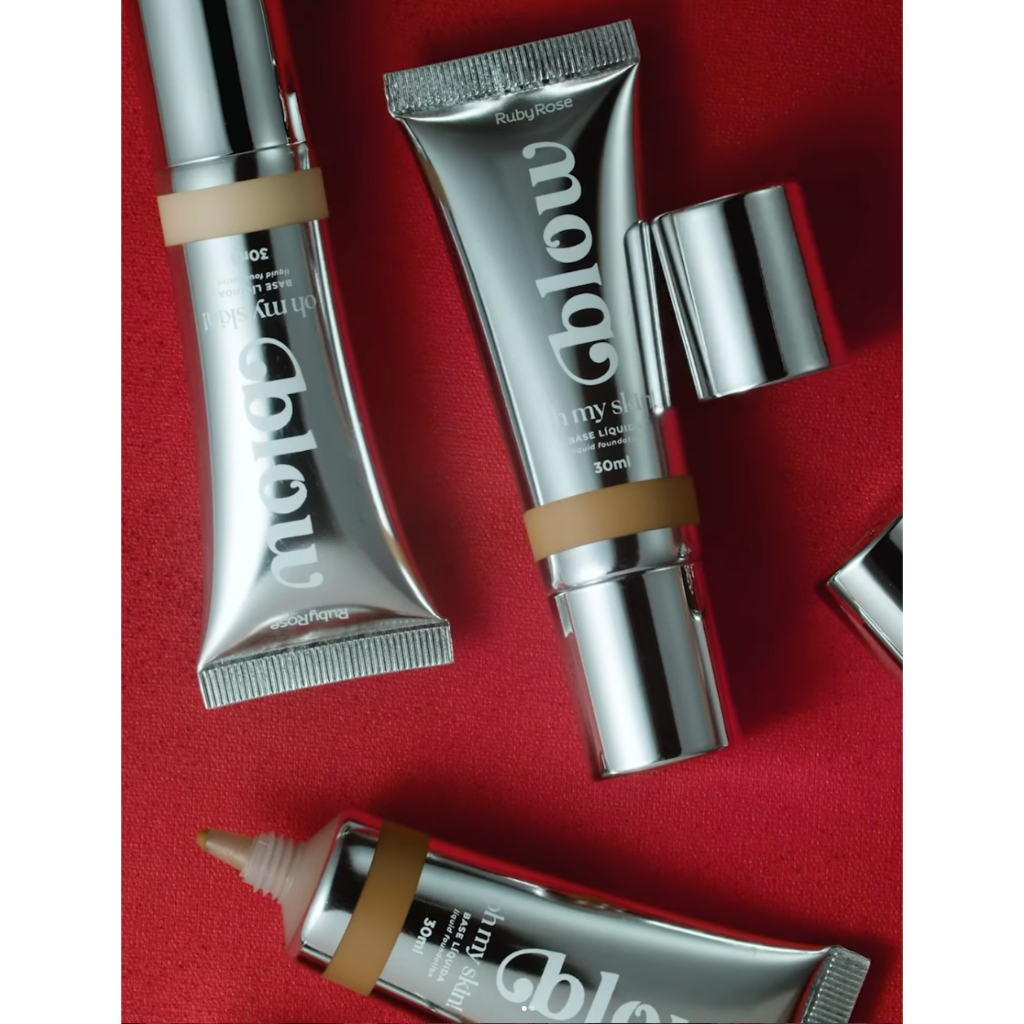 Maquiagem Base Líquida - Ruby Rose – acabamento natural e conforto na pele para maquiagem do dia