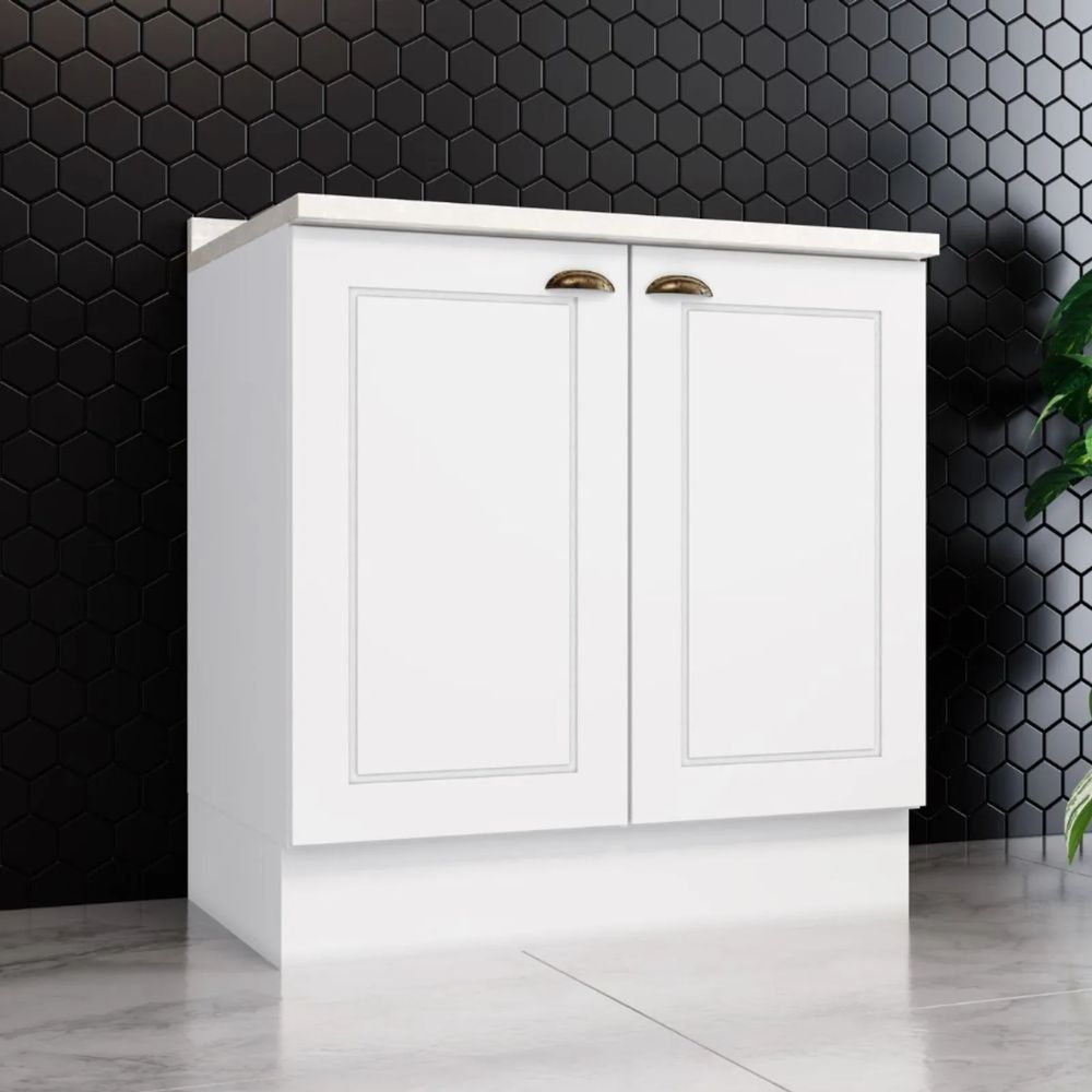 Balcão com Tampo 2 Portas MDF Americana Henn 80cm