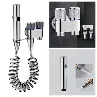 KIT BANHEIRO Ducha Higiênica Duas Saída  Com Registro Conjunto De Pulverizador em Oferta na Shopee