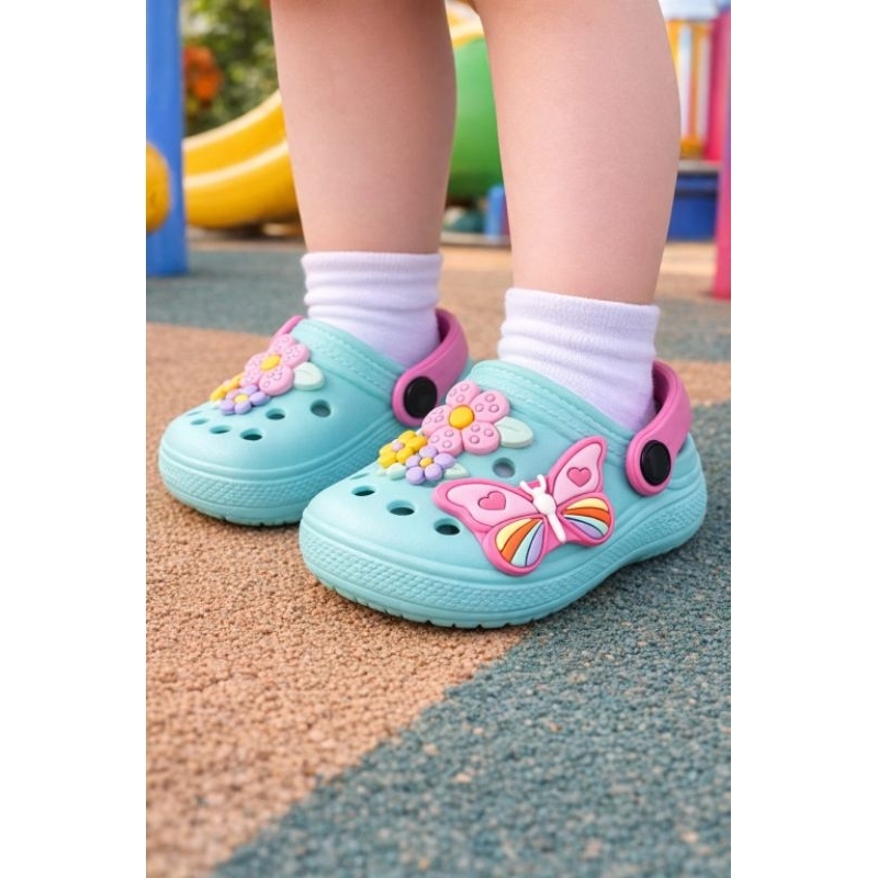 Sandália infantil Babuche para Meninas Papete confortável macio em Oferta na Shopee