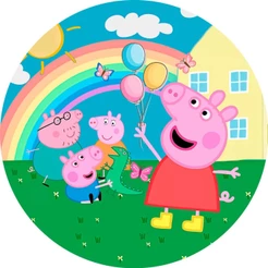 Capa Mini Painel Festa Peppa Pig 50x50