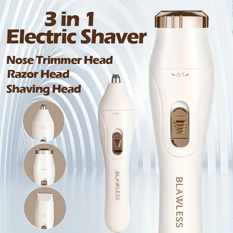 Barbear Depiladora De Recarregável Elétrica Multifuncional 3 em 1 em Oferta na Shopee