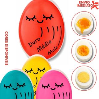 Timer de Ovo Cozimento no Ponto Certo Mole Médio Duro Resina Atóxica em Oferta na Shopee