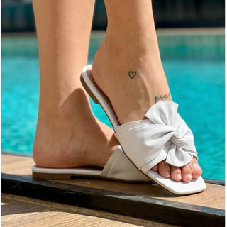 Rasteira Feminina Rasteirinha Laço  Verao Casual Dia a dia  Giovana Rios em Oferta na Shopee