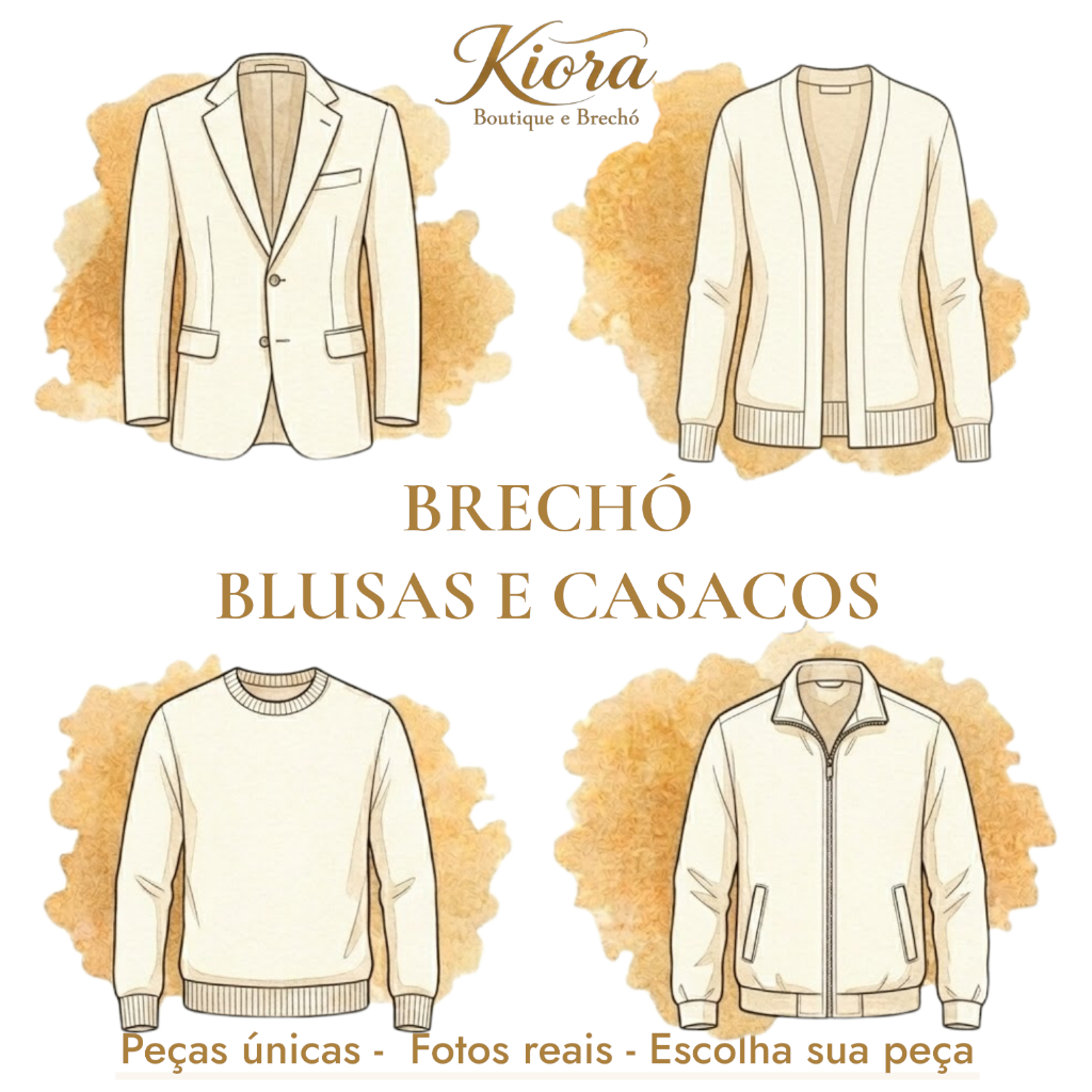 Brechó Feminino e Masculino | Blusas e Casacos Usados em Ótimo Estado – Escolha Sua Peça