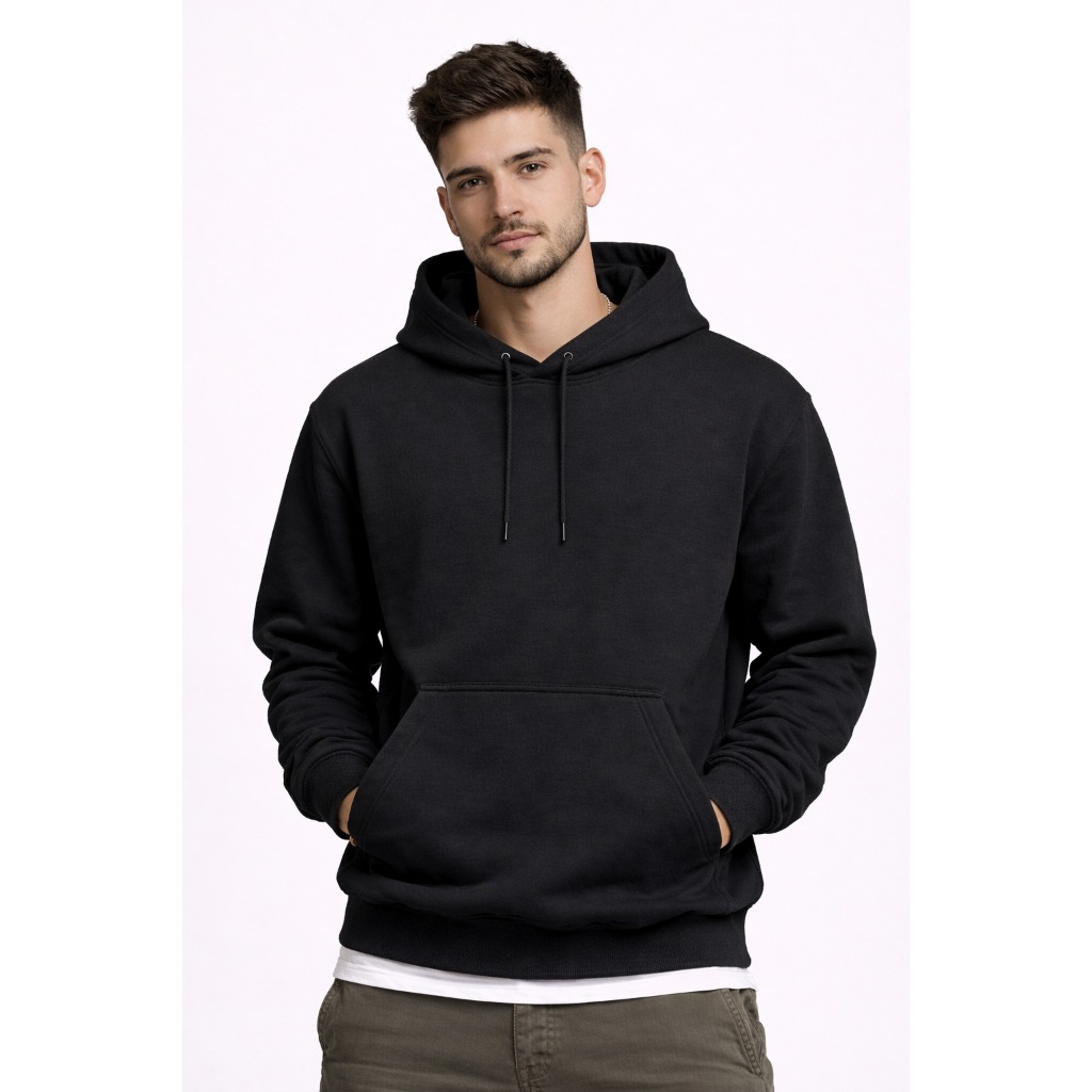 Moletom Masculino Canguru com Capuz Premium  Flanelado Confortável Para Inverno em Oferta na Shopee