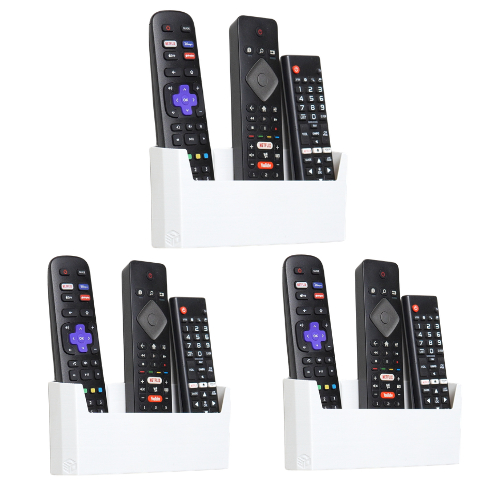 KIT 3 Suporte De Parede Porta 3 Controles Remoto Ar Tv Ventilador Universal New C3D Concept 3d Print