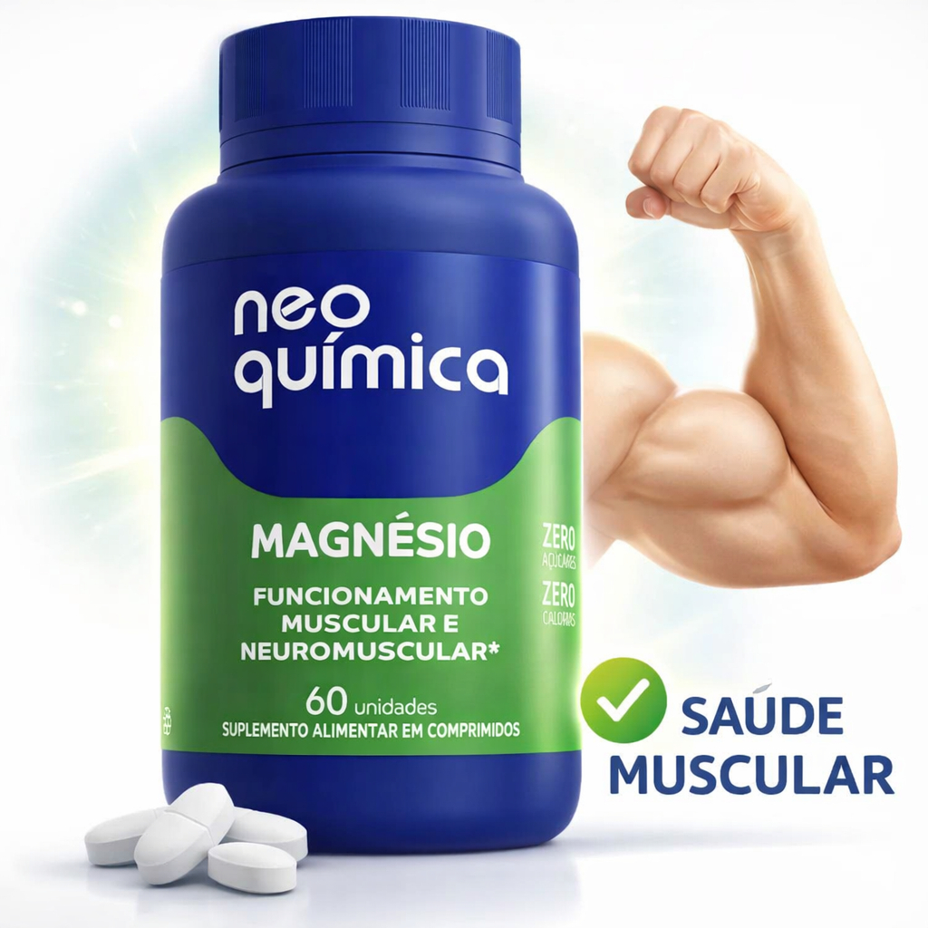 Magnésio Neo Química 60 Comprimidos Original - Zero Açúcar em Oferta na Shopee