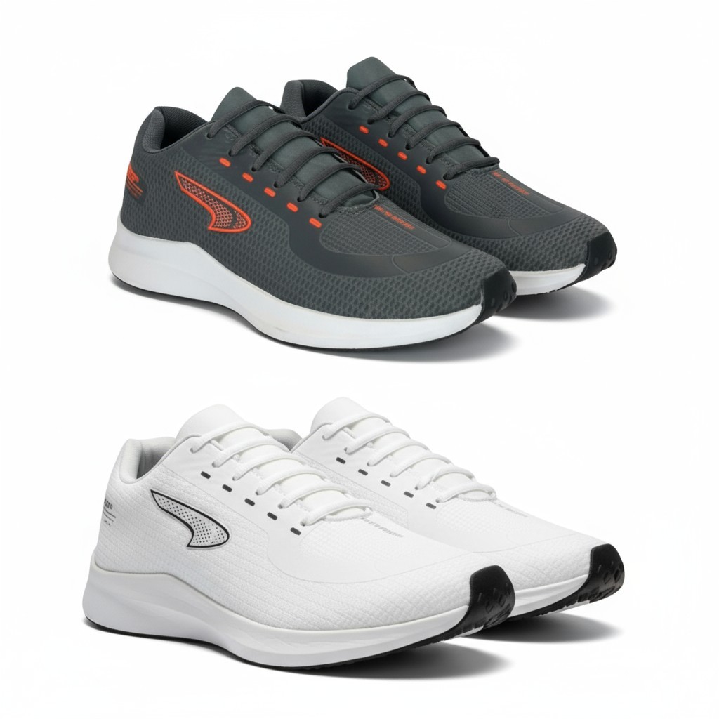 Kit 2 Pares Tênis Esportivo Masculino Leve Confortável Academia Caminhada Corrida Treino Solado Antiderrapante