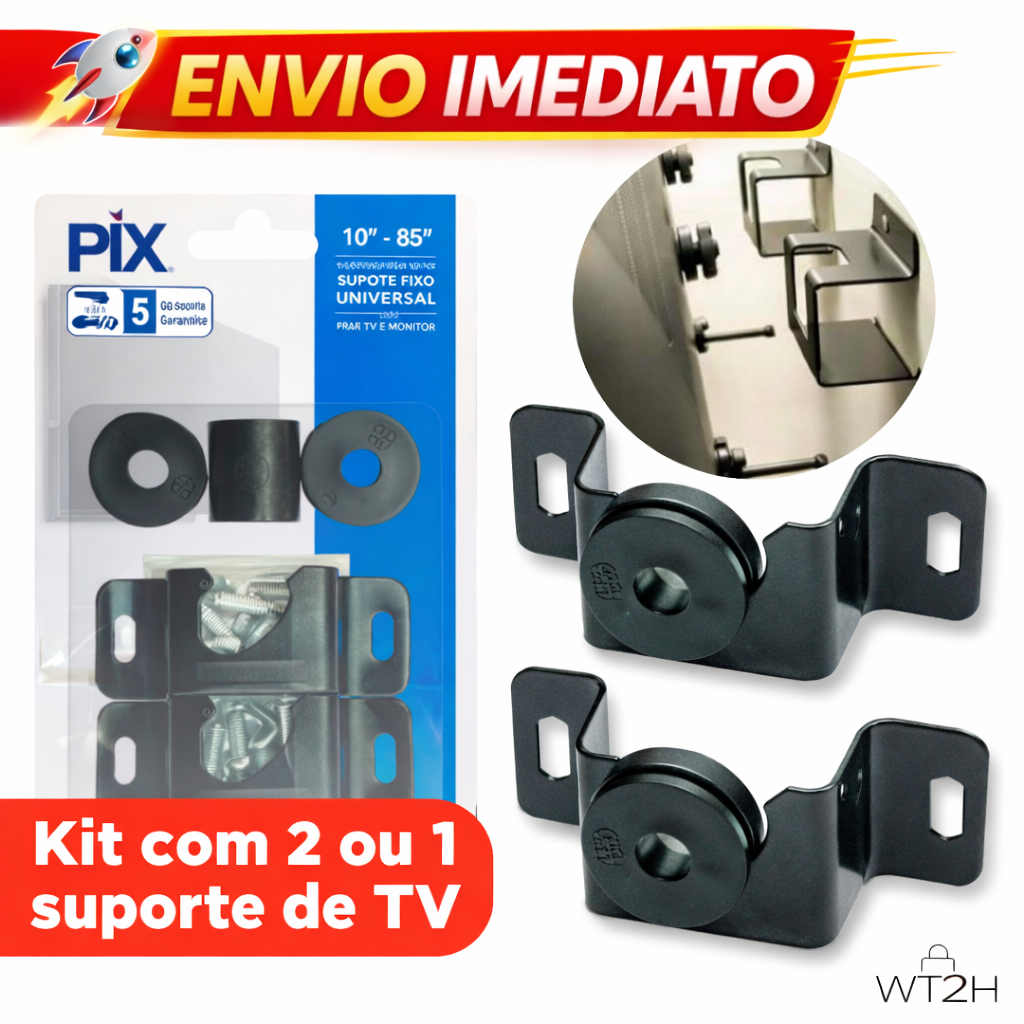 Suporte Universal Fixo Para Smart TV LED LCD 4K Parede Painel 10 24 32 43 50 55 60 75 100 Polegadas