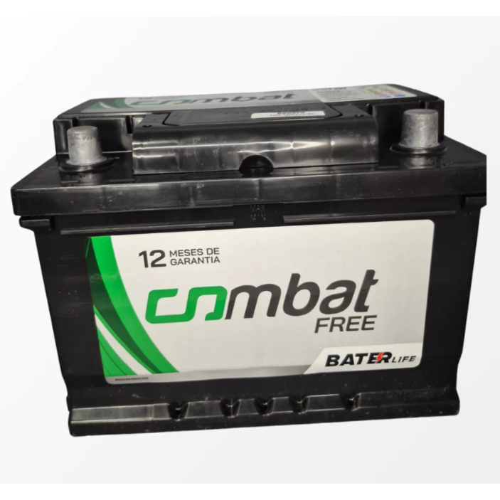 Bateria Automotiva Combat 60Ah 12V Blindada CCA 400 Livre de Manutenção 12 Meses de Garantia em Oferta na Shopee