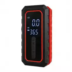 Compressor de Ar 120W Portátil com Função Chupeta Auxiliar de Partida Digital LED Bomba de Ar Automotiva Multifuncional