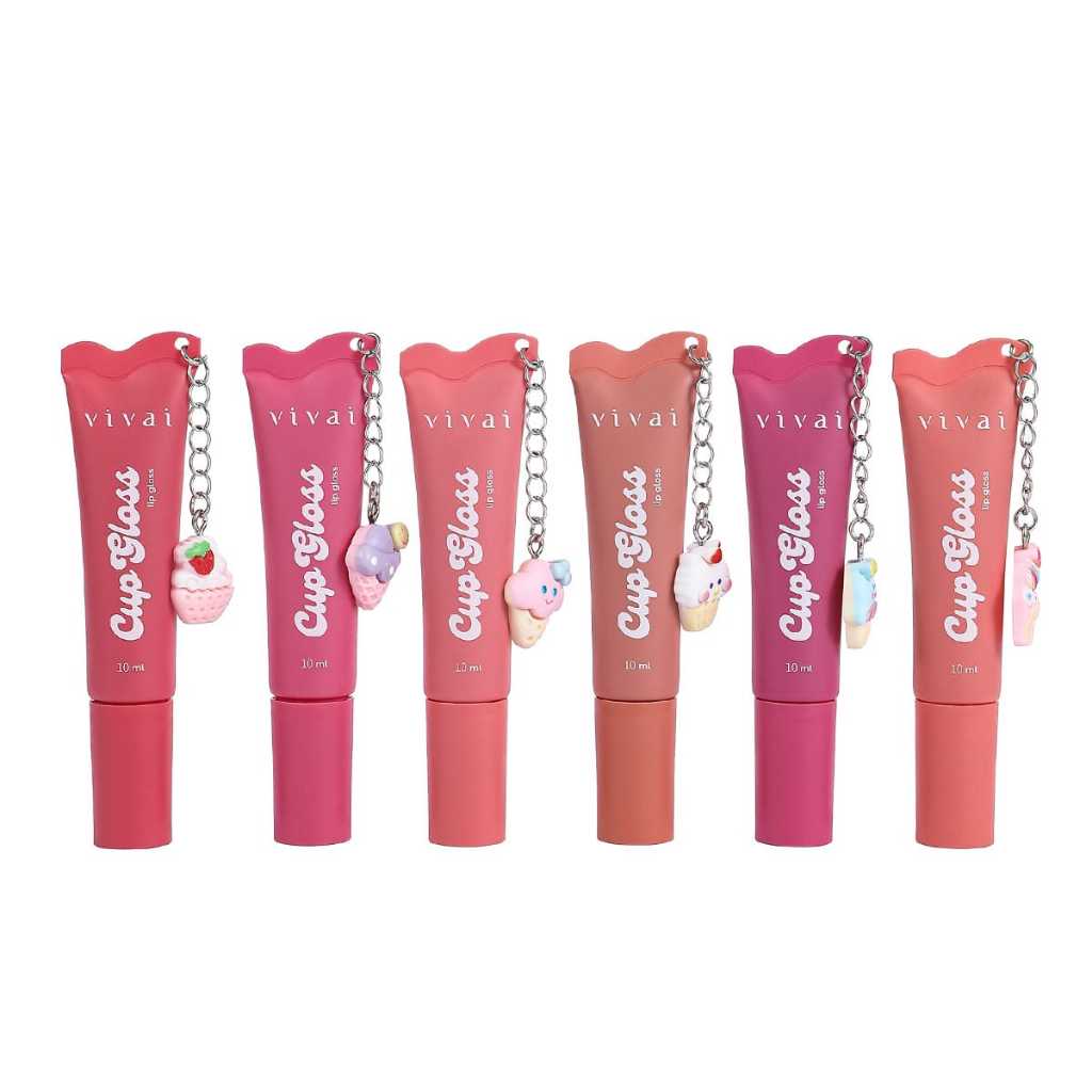 Cup Gloss lip gloss 10ml com chaveiro Vivai.