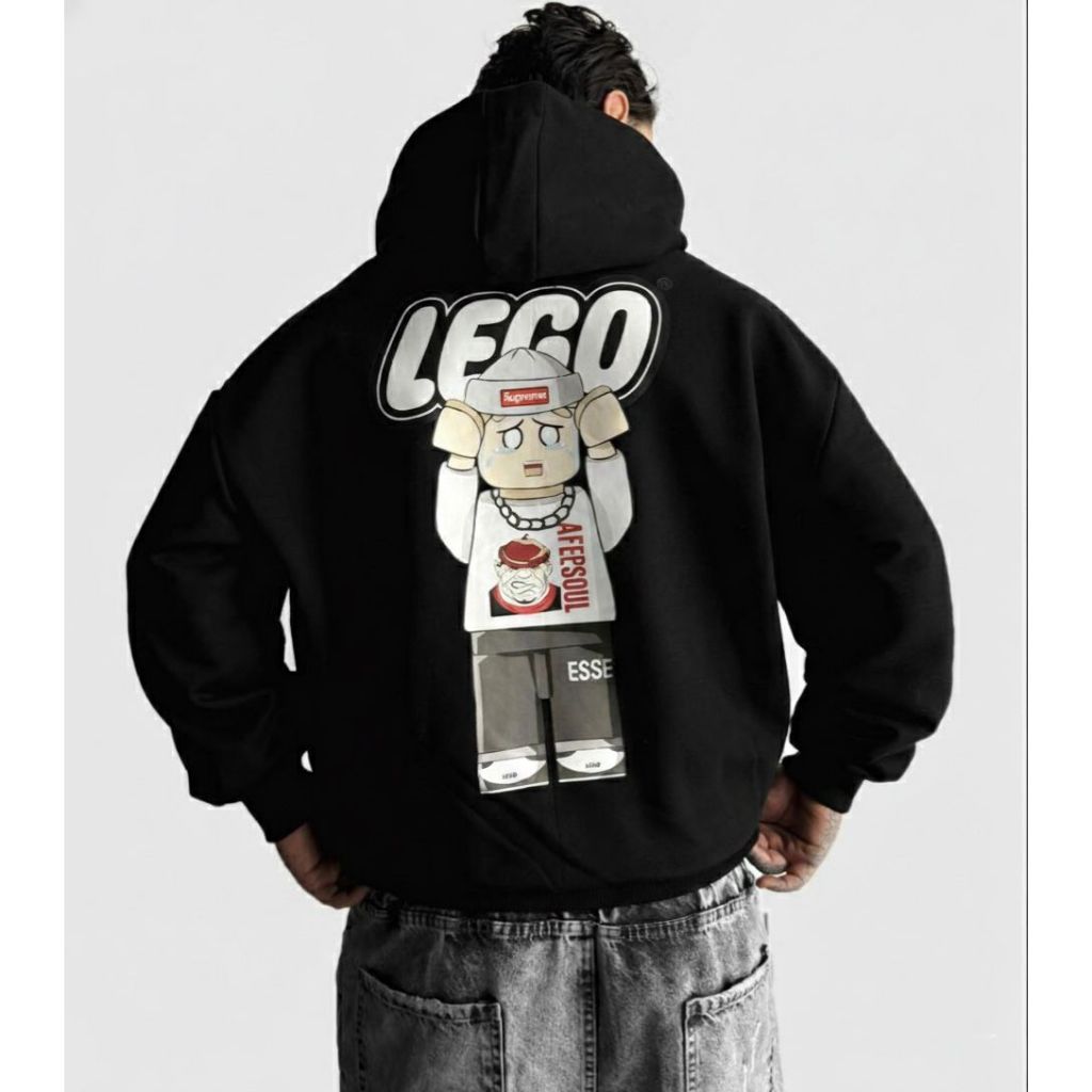 Moletom Canguru com capuz LEG Street Doll Aftersoul Unissex Plus Size P ao G3 Peluciado