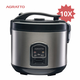 Panela De Arroz Elétrica 10 Xícaras 110/220V 5 em 1 Agratto Visor Vidro em Oferta na Shopee