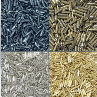 Canutilho Colorido de Vidro 6mm pacote com 50 gramas em Oferta na Shopee