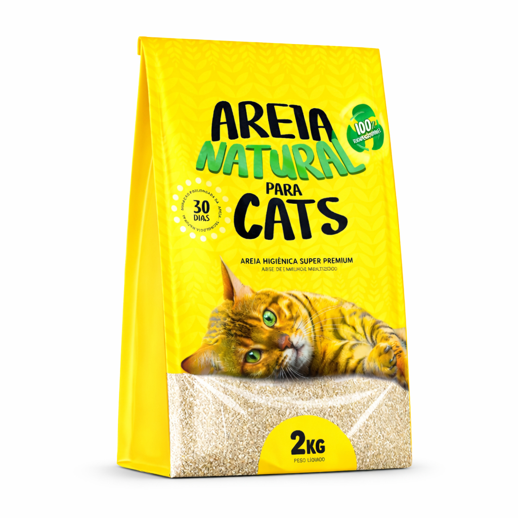 Area Gato Areia Biodegradável Sanitaria 4kg Ultra Absorção em Oferta na Shopee
