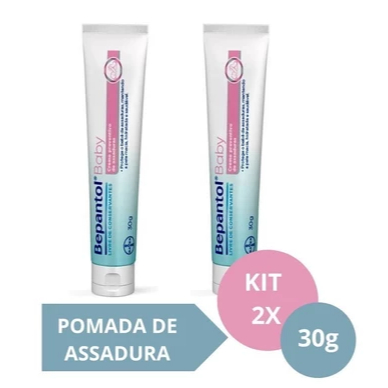 Kit com 2 Cremes – Bepantol Baby Pomada de Assadura Proteção Delicada 30gr Cada