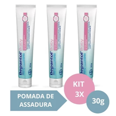 Bepantol Baby 30g Creme Preventivo De Assaduras KIT C/3 UN