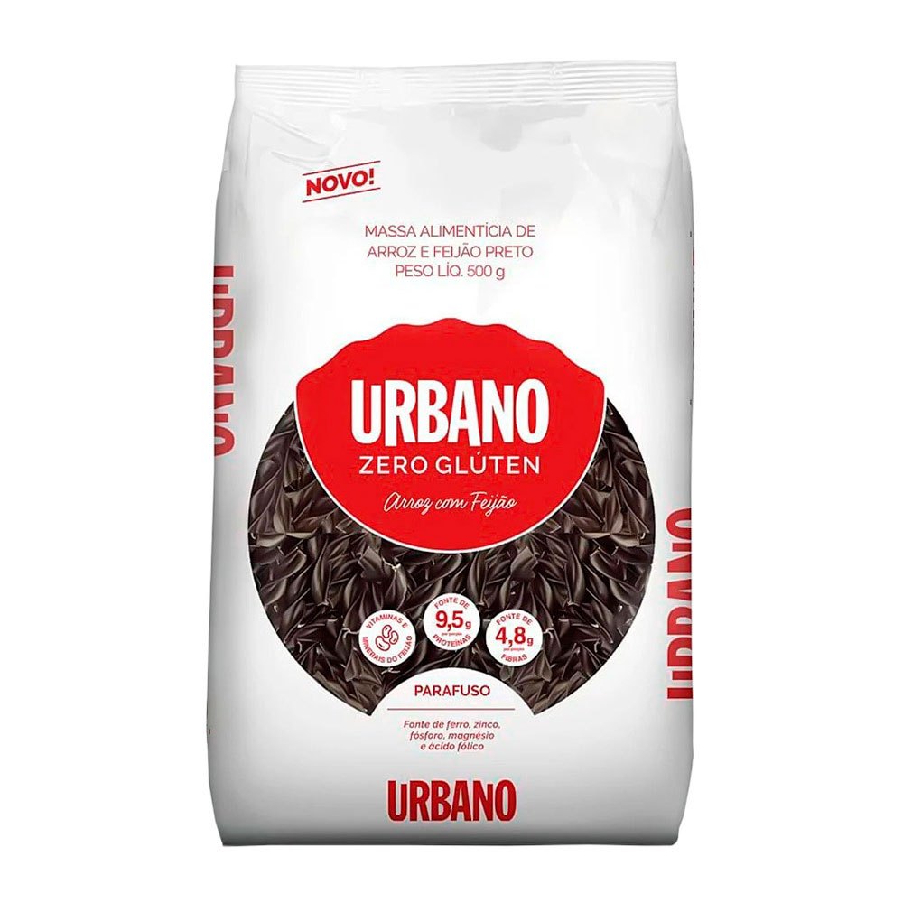 Macarrão de Arroz e Feijão Preto Parafuso Urbano 500g em Oferta na Shopee