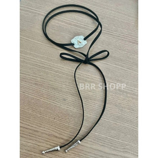 Colar Gravatinha Country Fivela  Com Inicial Estilo Rodeio Western Fashion Boiadeira