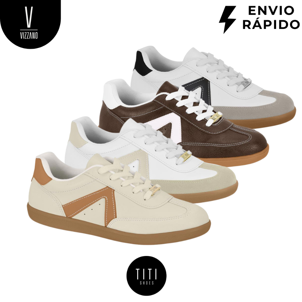Tênis Feminino Vizzano Original Urbano Retrô Casual Chic Confortável Tendência em Oferta na Shopee