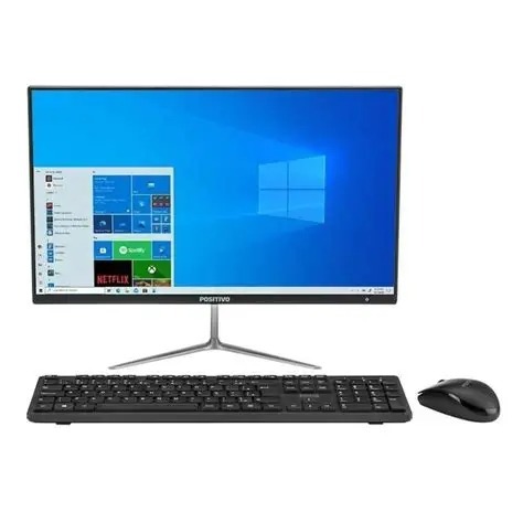 All in One Positivo Union C4120B-21 Intel - Celeron 4GB 120GB SSD IPS 21,5” Full HD Windows 11