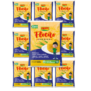 Flocão De Milho Livre de Transgênicos Amafil 500G - 10 Unidades em Oferta na Shopee