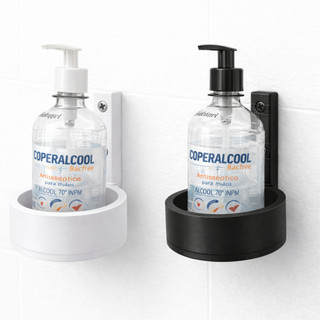 Suporte Álcool Gel de Parede Resistente Fácil instalação.
