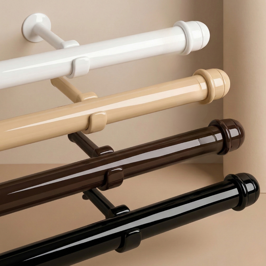 Varão Bastão de Cortina Simples 1 metro, 1,5 metro, 2 metros, 2,5 metros -19mm Varias Cores