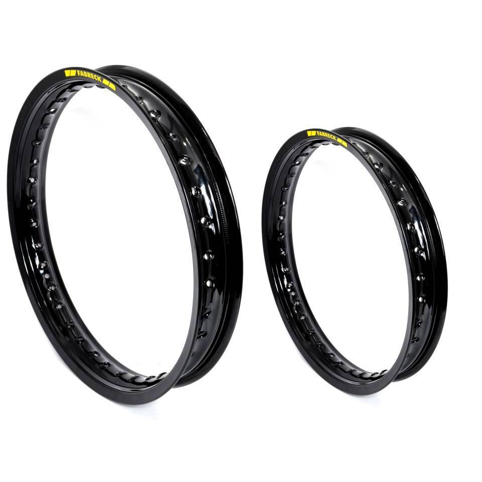 Par Aros moto em Alumínio cor Preto Brilhante para Dafra NH 300 -  medidas 19x185+17x215