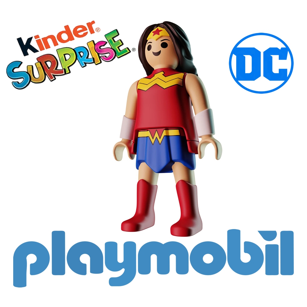 Mulher Maravilha Coleção DC Playmobil Kinder ovo