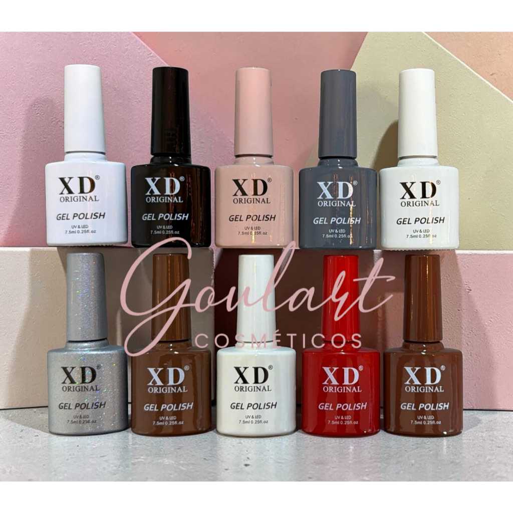 Kit 10 Esmalte de unha em Gel X&D Original Cores Sortidas Atacado - XD