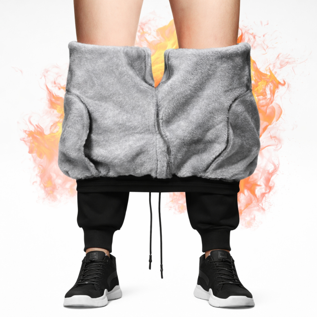 Calça Masculina Térmica Forrada Com Lã - Frio intenso Neve