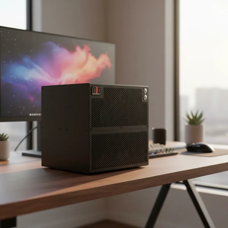 Gabinete NAS N10 - MATX, 2 SSD, 8 HDD, FONTE SFX (PRETO) - É IMPRESSÃO 3D EM ABS - LEIA A DESCRIÇÃO