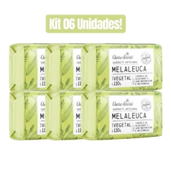 KIT 6 UNIDADES SABONETE MELALEUCA 110g CHEIRO D ERVAS