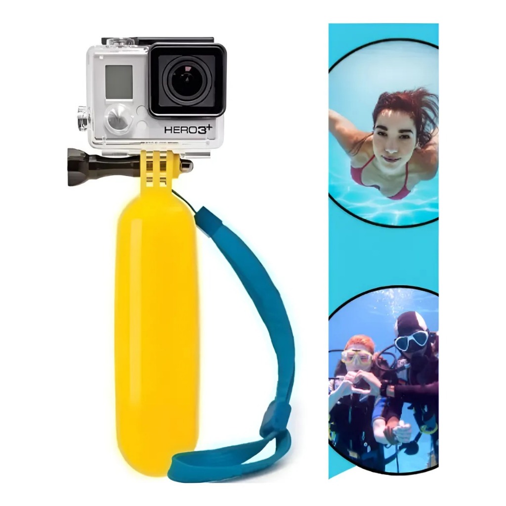 Bastão Flutuante GoPro para Esportes Aquáticos com Suporte Bobber