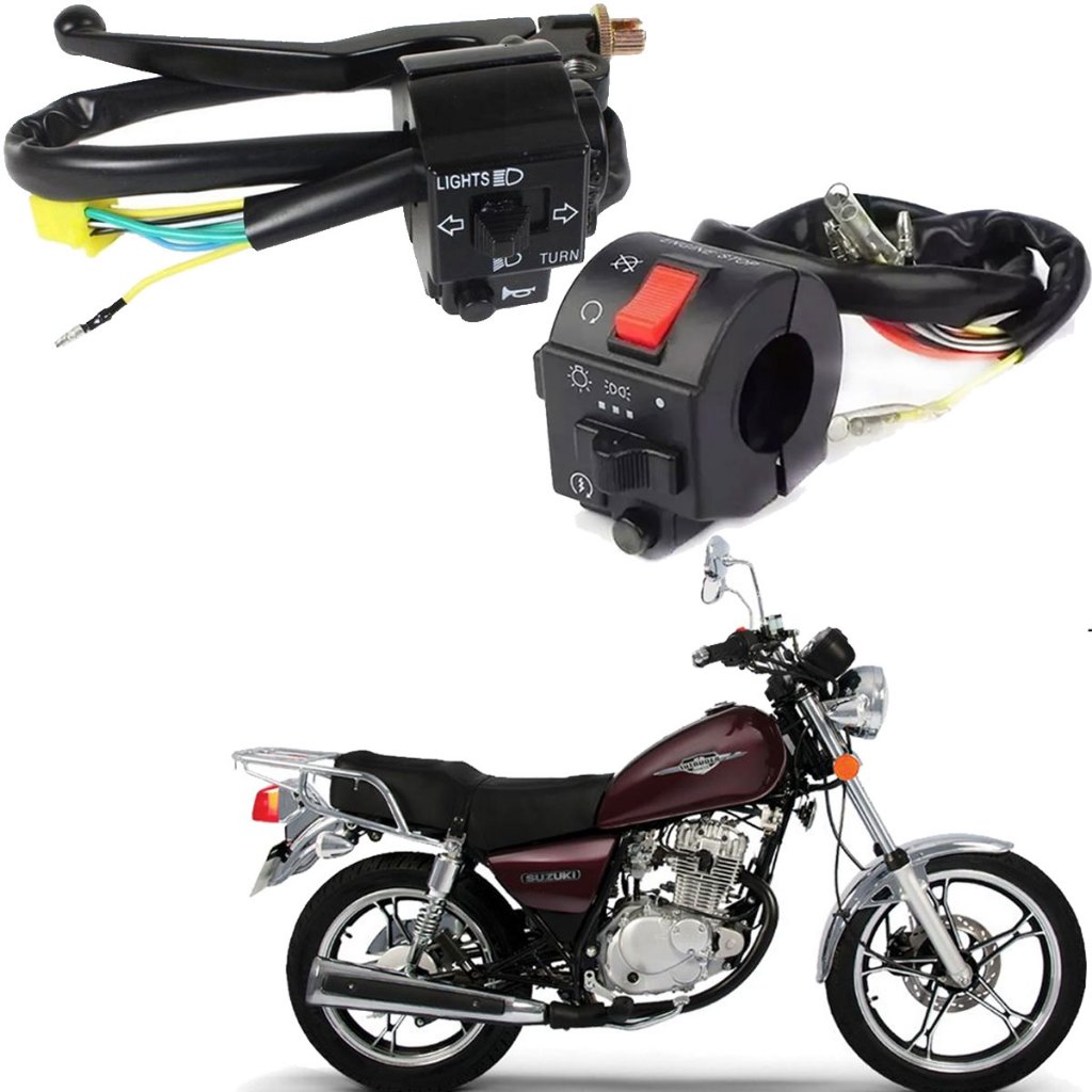 Punho Chave Luz + Interruptor Partida Yes 125 05-07 Intruder125 2006 A 2010