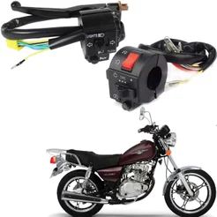 Punho Chave Luz + Interruptor Partida Yes 125 05-07 Intruder125 2006 A 2010