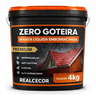 Manta Liquida Emborrachada Premium 1KG Ou 4KG Protege Lajes De Infiltração Goteiras e Vazamentos em Oferta na Shopee