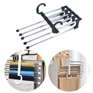 Cabide Dobrável Aço Inox com Design Retrátil para Organização de Calças em Oferta na Shopee
