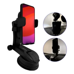 Suporte Celular Carro Painel Parabrisa Automotivo Ventosa Preto