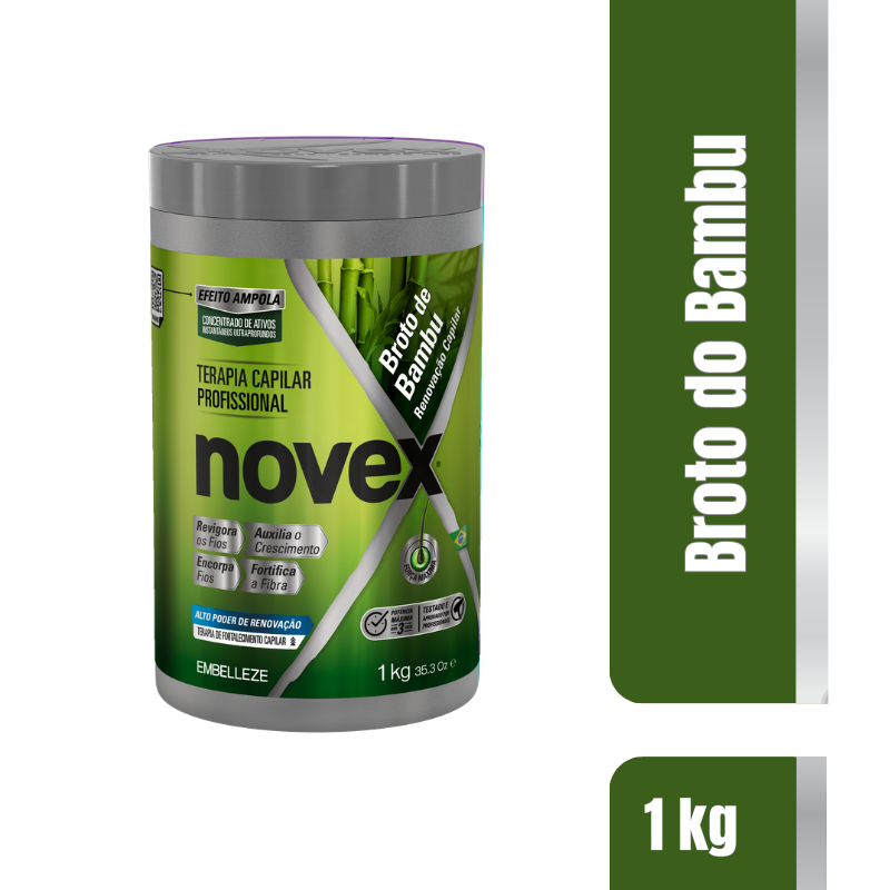 Creme de Tratamento Novex Broto de Bambu 1kg em Oferta na Shopee