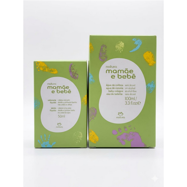 Natura Mamãe Bebê Kit Colônia 100ml + Sabonete Líquido 50ml em Oferta na Shopee