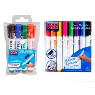 Kit 1/2 Pincel Marcador Para Quadro Branco Com 8 Cores 4 Cores Ponta de 4mm Canetão Lousa colorido em Oferta na Shopee