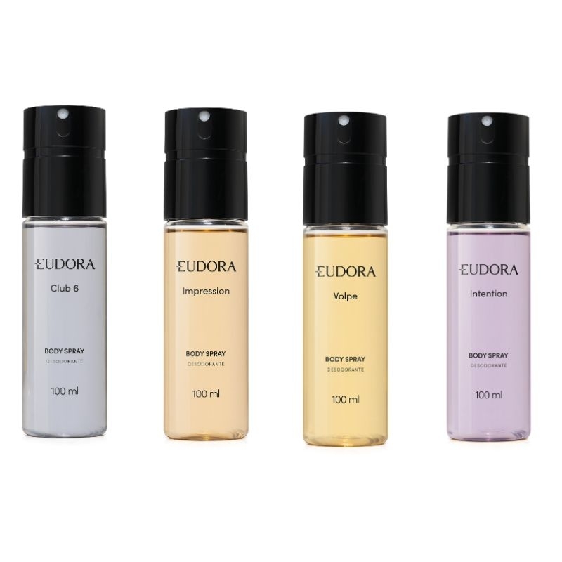 Body Spray Masculino Eudora 100ml — Volpe, Intention, Impression ou Club 6 | Escolha o Seu